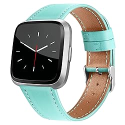 BOTNUW Leather Bands Compatible with Fit bit Versa