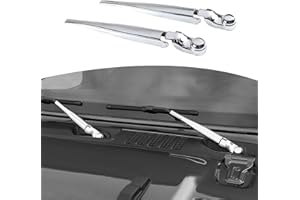 RT-TCZ for Jeep JL Windshield Wipers Arm Cover Trim Cowls for Jeep Wrangler JL JLU 2018-Present for Gladiator JT 2020-Present Chrome Exterior Accessories 2pcs