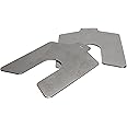 Stainless Steel Slotted Shim Shop Kit, Size C, 4" x 4" (Pack of 80)