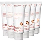 ATTITUDE Body Cream for Baby, EWG Verified, Made with Naturally Derived Ingredients, Vegan, Pear Nectar, 6.7 Fl Oz (Pack of 6)