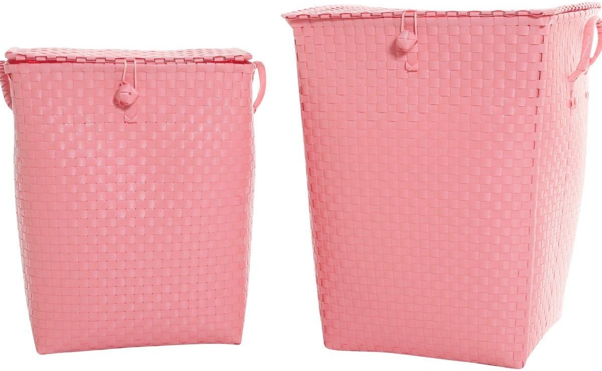 Overbeck and Friends - Wäschekorb Pastell Pink rosa: Amazon.de: Küche & Haushalt