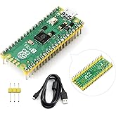 Waveshare Raspberry-Pi-Pico-2-M, Compatible with Raspberry Pi Pico 2 Microcontroller Board, Based On Official RP2350 Chip, Du