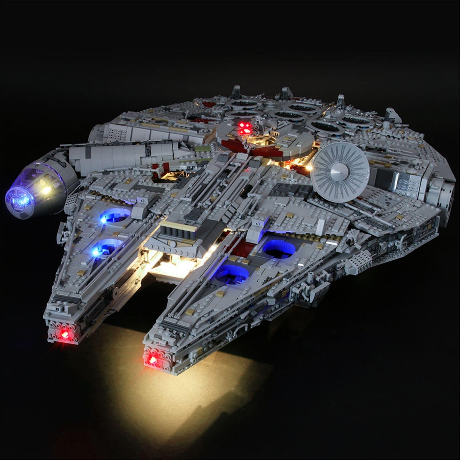 MENZAVA LED Light Kit Compatible with LEGO 75192 Millennium Falcon Star Wars Building Blocks Model - Model Set NOT Included