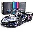 MOCBROPCS STEM Building Car, 1:14 Building Blocks and Construction Toy, Collectible Super Technical Lambo Cars, Gifts for 8-16 Year Old Boys and Adults (1314 pcs)