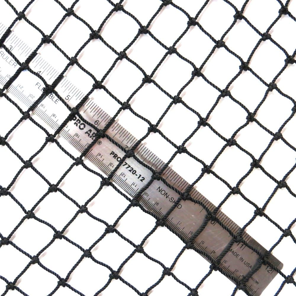 10’ High X 10’ Wide Golf Net, 21 X 3/4" Nylon Netting, Driving Impact Net, Rope Border + Weighted Bottom, Golf, Hockey, Lacrosse, Baseball, Softball, Multipurpose