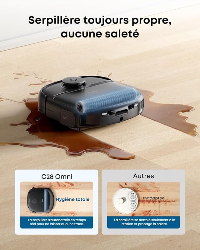 Robot aspirateur Laveur eufy C28