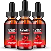Sugar Six Drops, SugarSix Drops, Sugar 6 Pack, Sugar 6 Supplement for Blood Support - Maximum Strength, Sugar6 Health & Wellness All Natural Advanced Formula, Sugar6 Liquid Dropper Reviews (3 Pack)