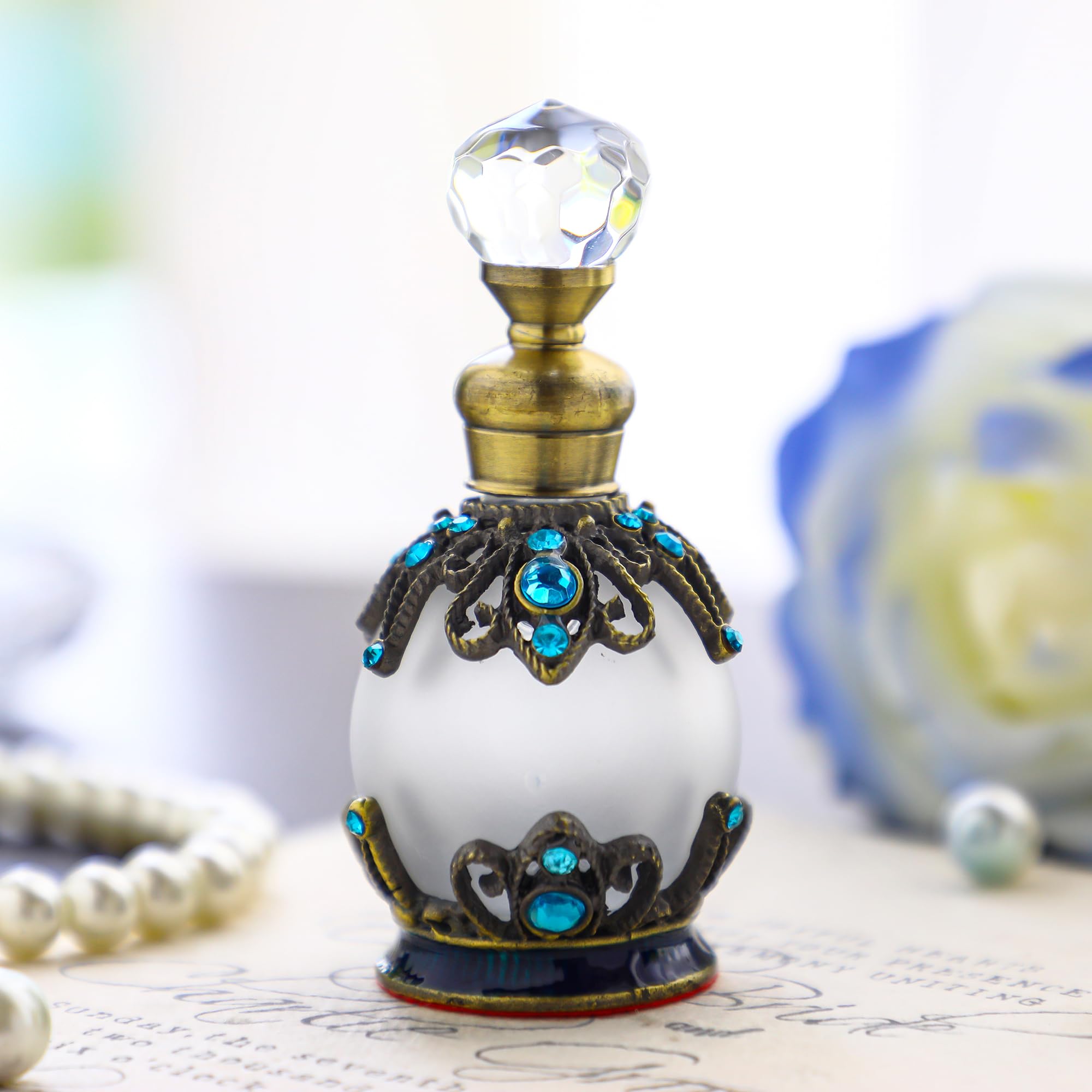 YU FENG Decorative Crystal Perfume Bottle Empty Refillable