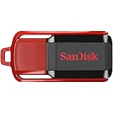 SanDisk SDCZ52-016G-B35 16 GB Cruzer Switch USB Flash Drive - Black/Red