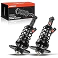 A-Premium Rear Pair (2) Complete Strut & Coil Spring Assembly Compatible with Mini Cooper 2002-2006 Hatchback, Cooper 2005-2008 Convertible, Driver and Passenger Side