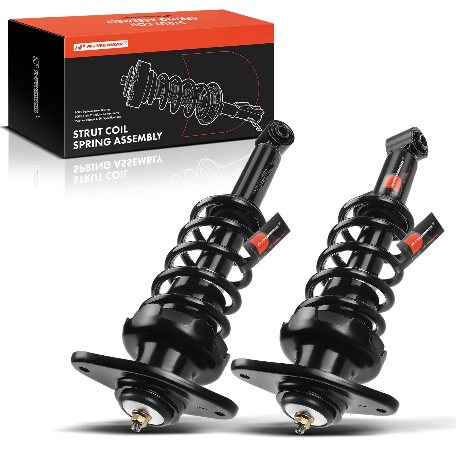 Photo 1 of A-Premium Rear Pair (2) Complete Strut & Coil Spring Assembly Compatible with Mini Cooper 2002-2006 Hatchback, Cooper 2005-2008 Convertible, Driver and Passenger Side
