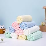 Zuimei 10 Pack Muslin Cloths Baby Washcloths 25x25 cm Cotton Squares view 3