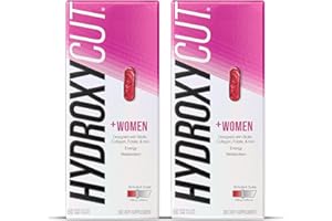 Hydroxycut +Women - 60 Rapid-Release Liquid Capsules, Pack of 2 - Includes Biotin, Collagen, Folate & Iron