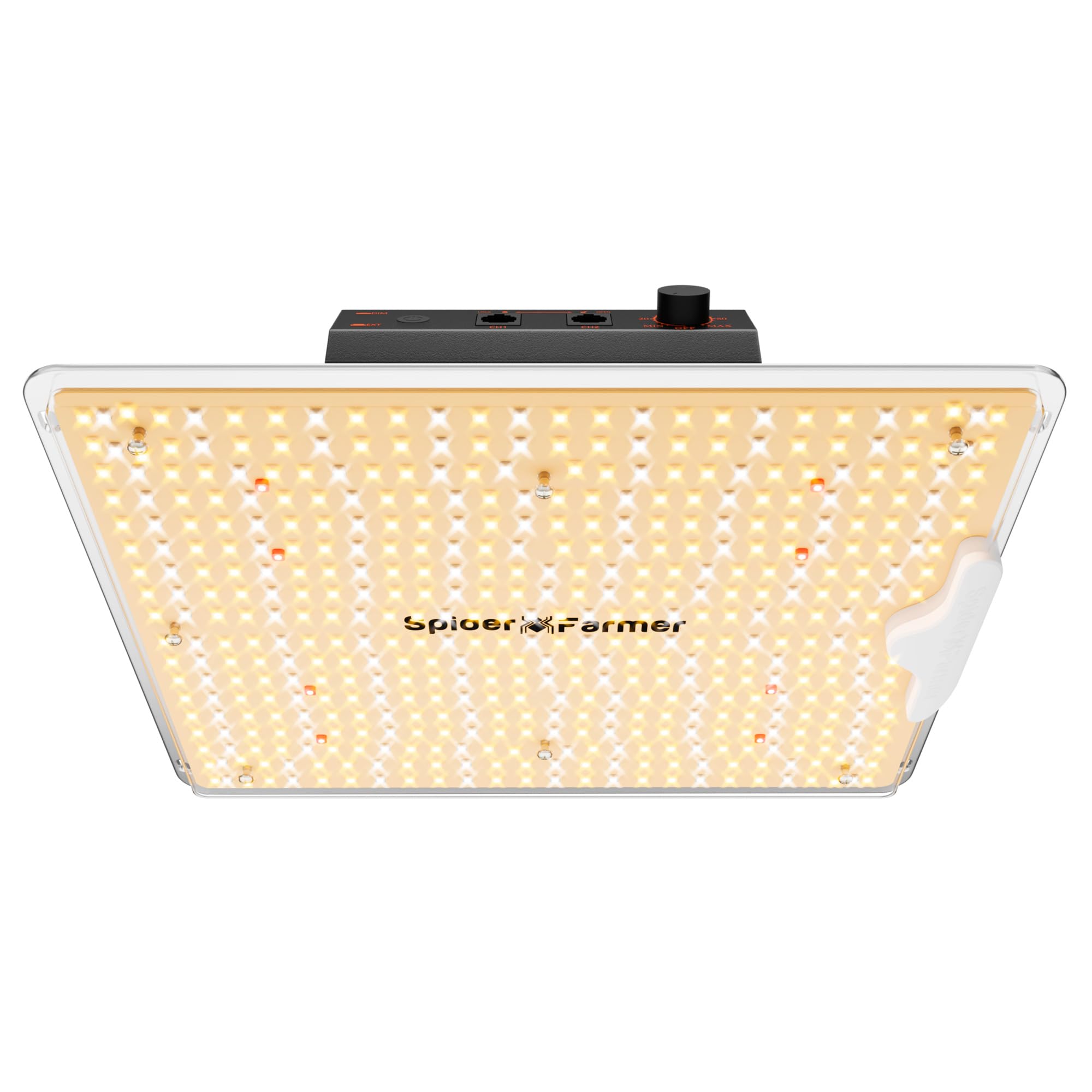 Photo 1 of Spider Farmer Upgraded SF1000D 100W LED Grow Light, Dimmable & Full Spectrum, New-Gen High-Performance Diodes & Enhanced PPFD for Indoor Plants Veg/Bloom, Hanging Growing Lamp in 2x2 Grow Tent