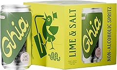 Ghia Non-Alcoholic Lime Salt Le Spritz, 8.4 Fl Oz (4-Pack) | Mocktail & Cocktail Mixer, Zero Proof Sparkling Apéritif with So