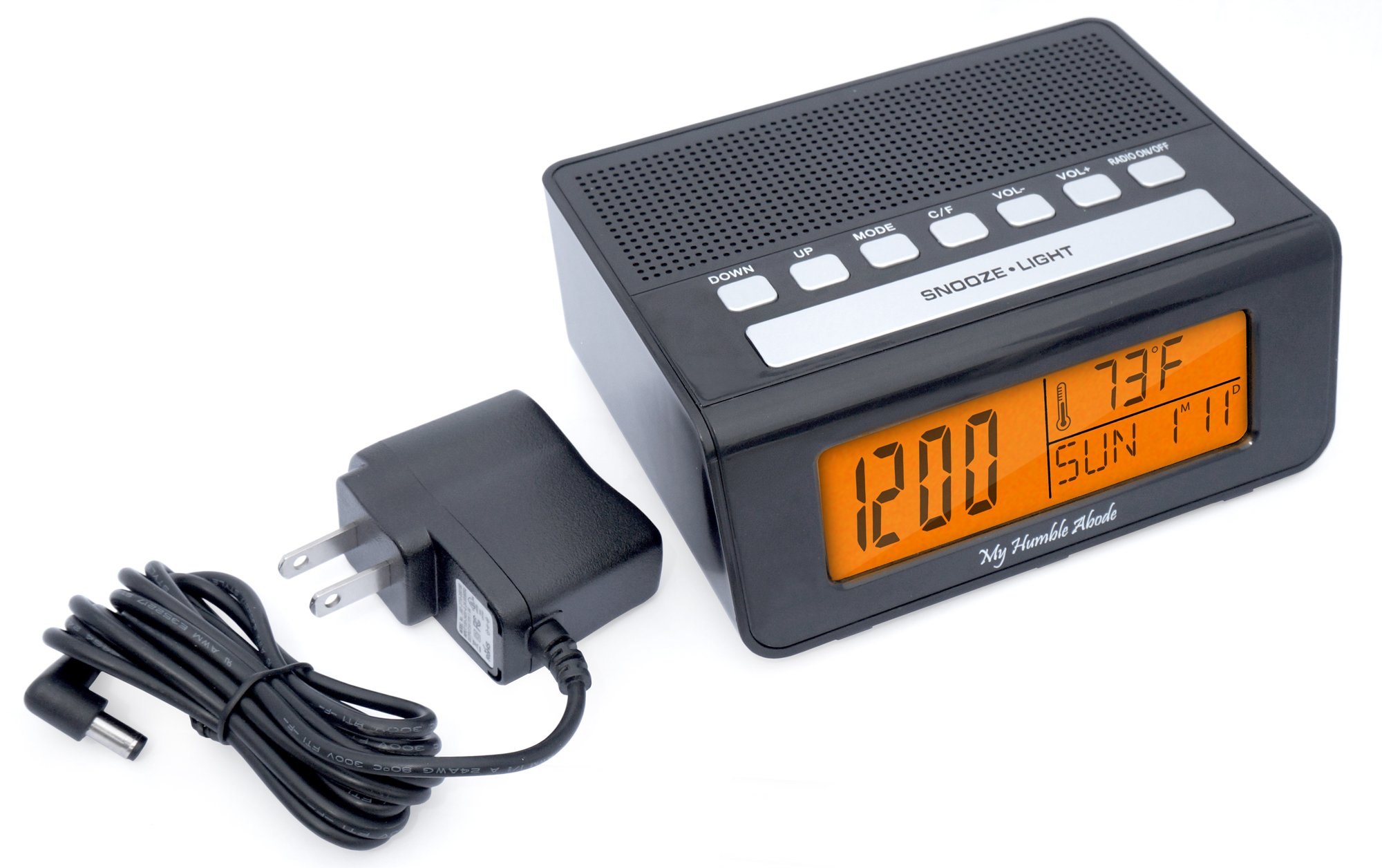 Radio Alarm Clock for the Home- Digital, Modern LED Display. Electric Wall Plug With Battery Backup. Adults, Teens & Kids of All Ages. 1-16 Volume Range: Extra Loud for Heavy Sleepers, Soothing Levels for More Natural Wake Up. Big Sleep Button