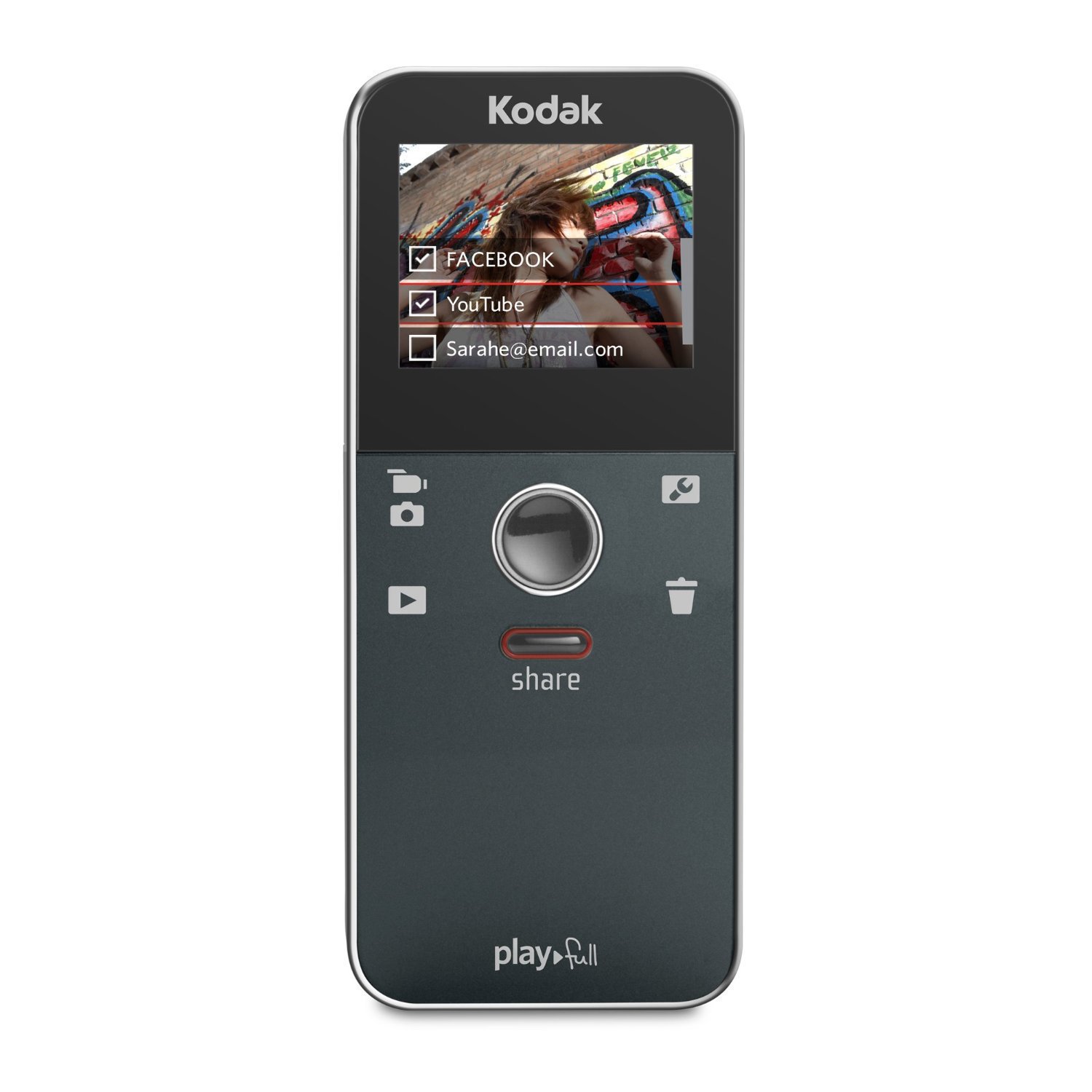 Amazon.com : Kodak PlayFull HD Video Camera - BlueBlack : Camcorders :  Camera & Photo