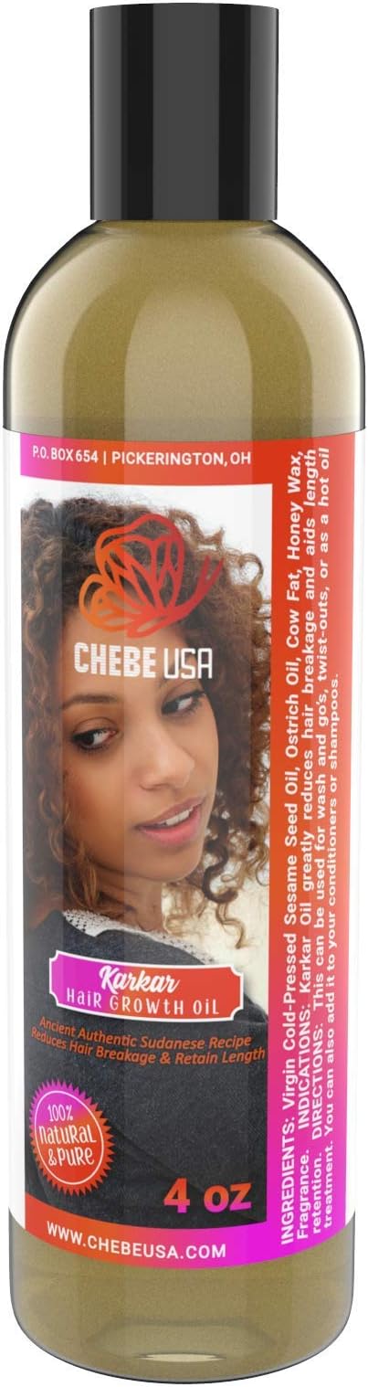 KarKar Oil Hair Growth Oil. (This listing has NO CHEBE POWDER) Our Karkar Oil is formulated with Original Sudanese KarKar Oil Recipe (4 oz)