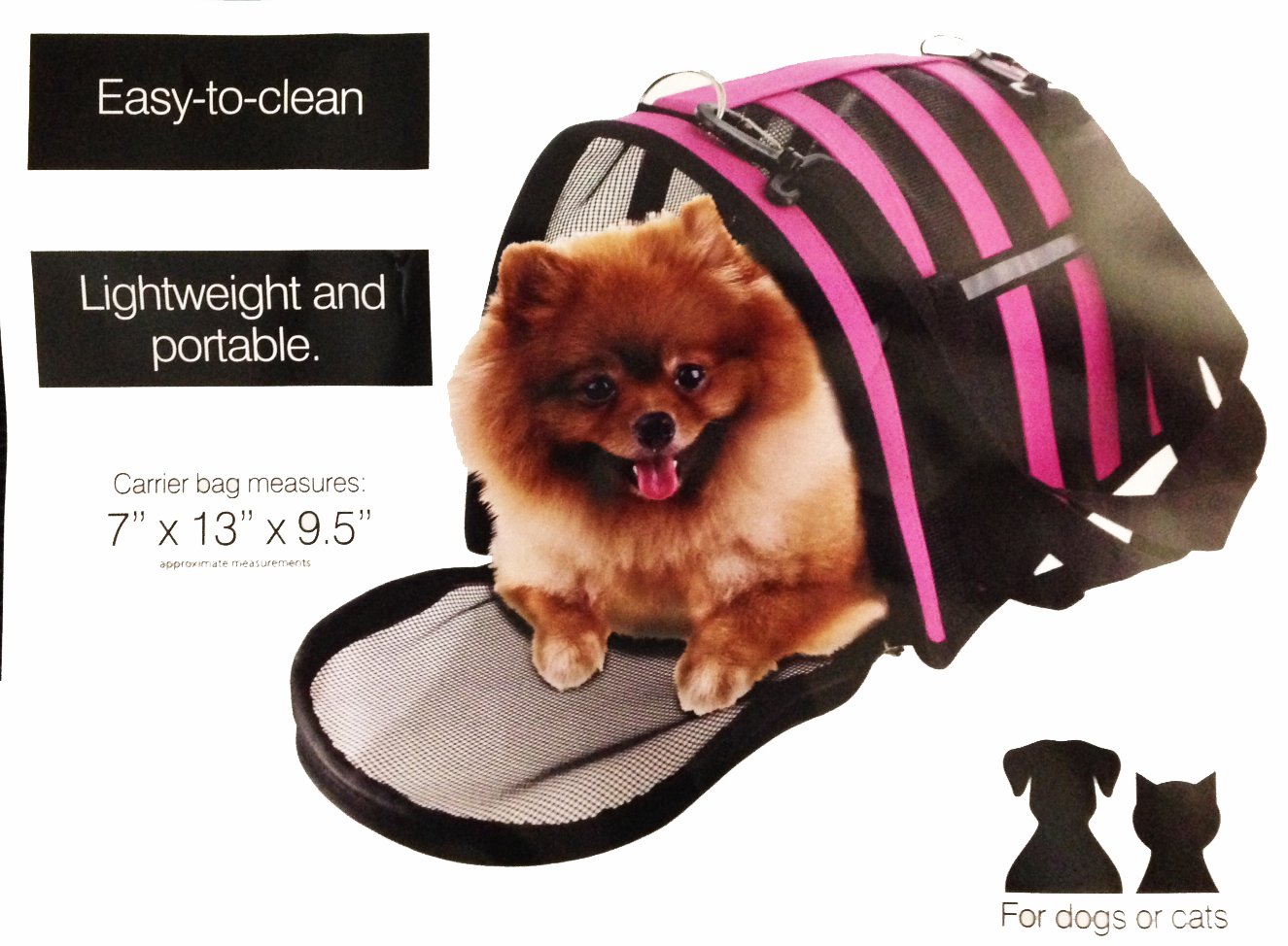 Vented Pet Carrier Bag with Reflective Stripes eBay
