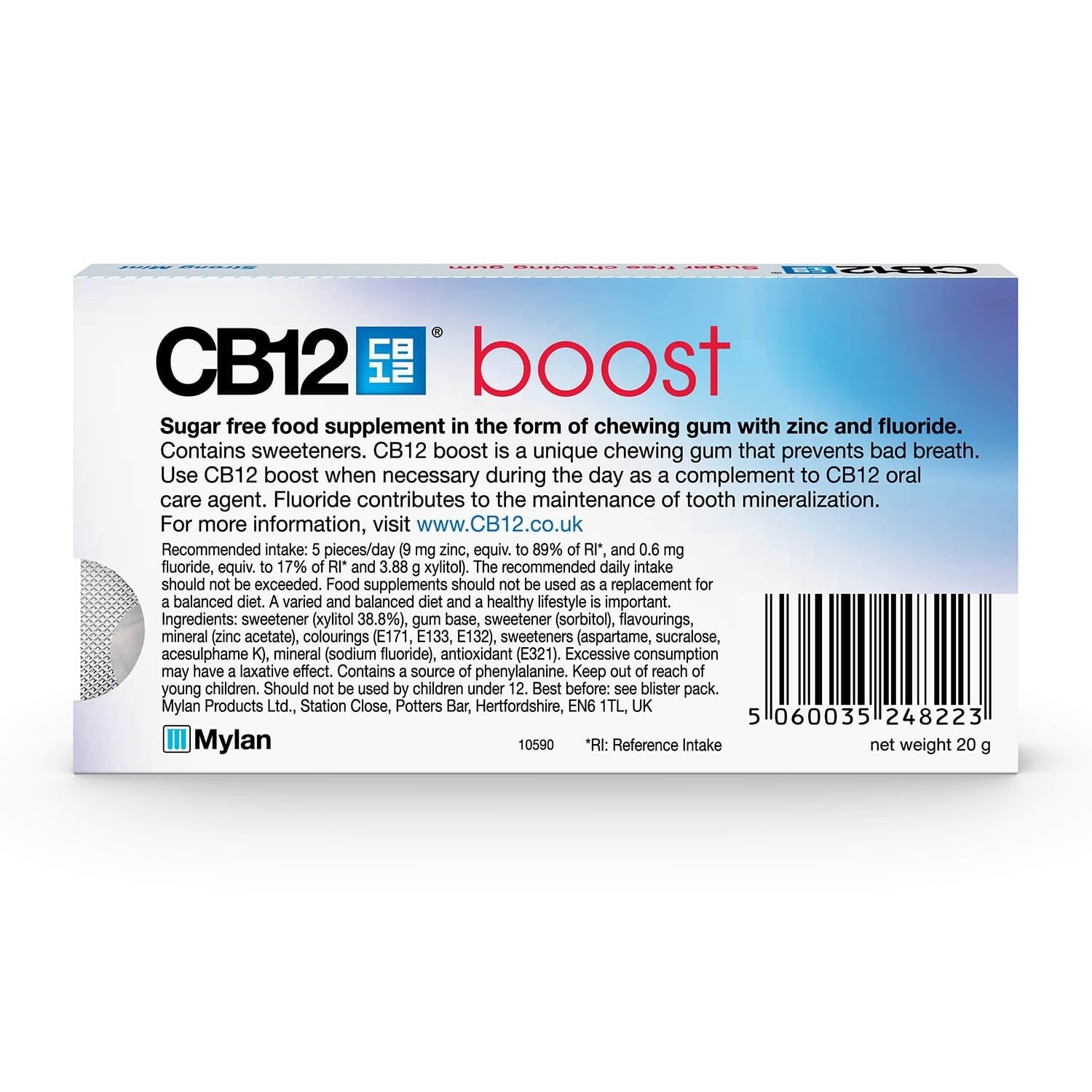 CB12 Boost Gum - 10 Pieces x 12