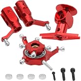 Vgoohobby Metal Rotor Head Swashplate Blade Clip w/Bearing Compatible with Wltoys V966 V977 XK K110 K110S K120 RC Helicopter Upgrade Parts