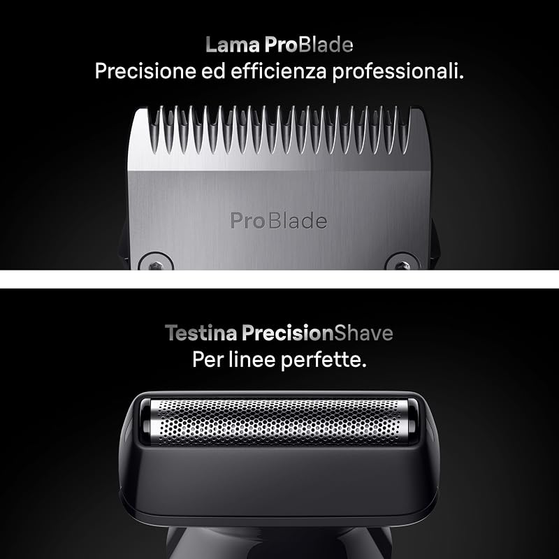 Rasoio Elettrico Barba e Capelli Serie 7, Accessori AIO7545 Grigio