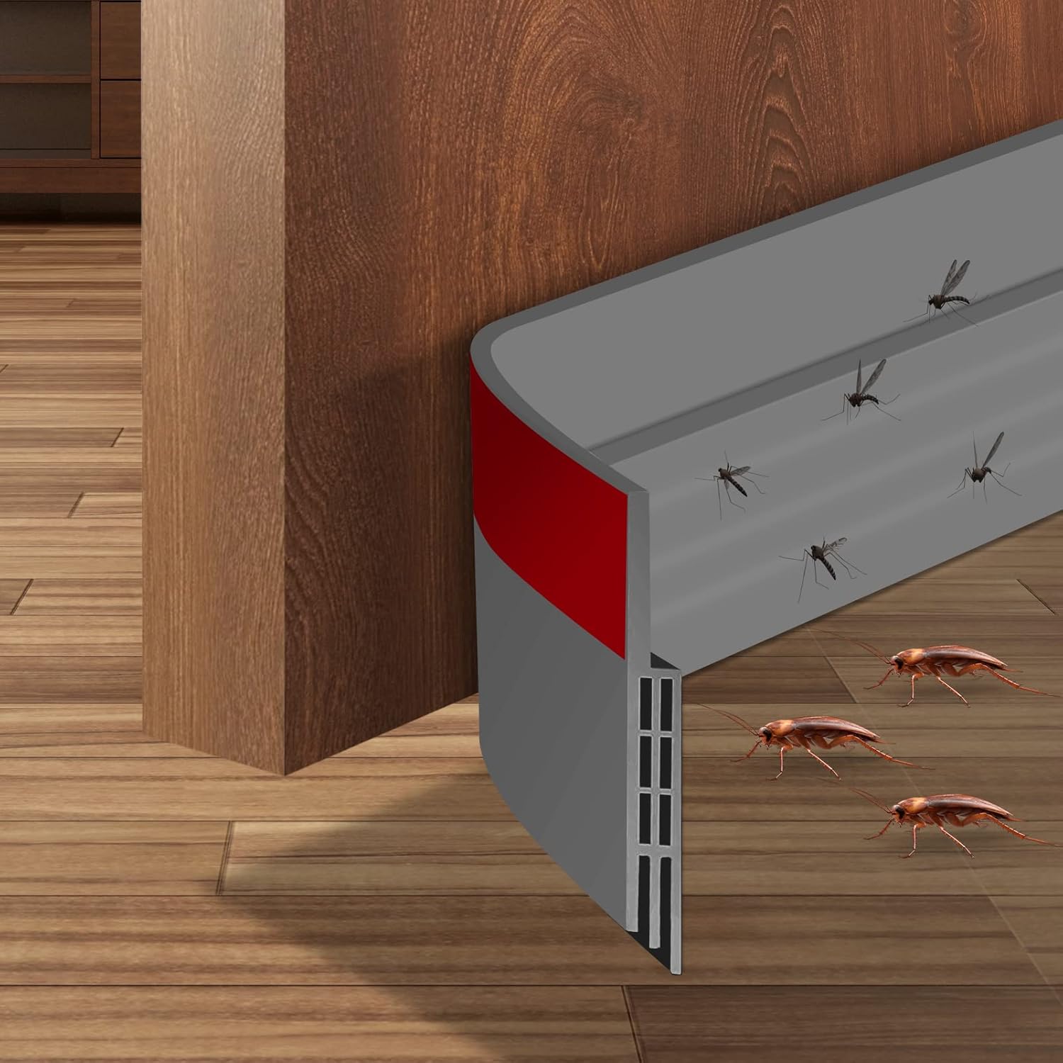 Draft Stoppers - Ainiv Door Draft Stopper Under Door Seal, 2