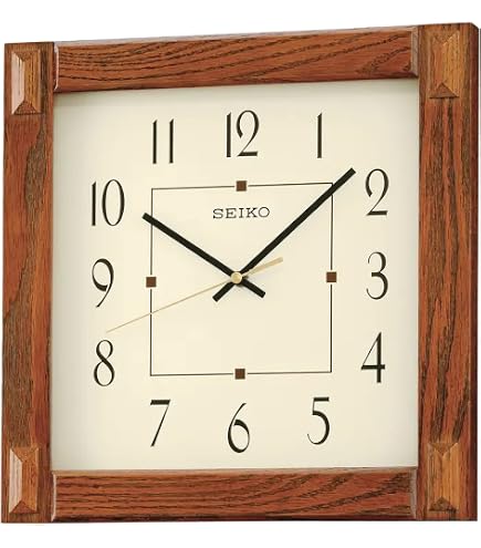 Amazon.com: Seiko Clock KX388B Wall Clock, Radio Wave, Analog