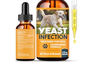 EFINITYER Yeast Infection Treatment for Dogs, Helps to Support Itch, Inflammation & Allergy Relief, Yeast Ear Infection Treatment for Dogs & Cat