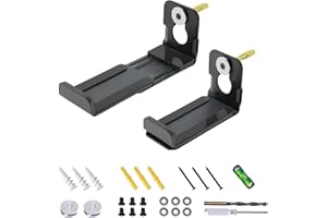 AENTGIU Adjustable Soundbar Mount Under TV, Universal Soundbar Bracket Hold up to 30lbs, Quick Install Low Profile Design, So