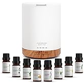 ASAKUKI Essential Oil Diffuser, Aromatherapy Cool Mist Home Humidifier with 7 LED Color Changing Light and Auto-Off Safety Sw