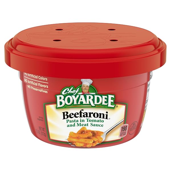 CHEF BOYARDEE BEEFARONI PASTA IN TOMATO AND MEAT SAUCE, 7.5 OZ