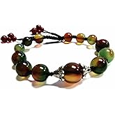 Betterdecor Beautiful Handmade Peacock Agate Beads Bracelet with Symbolic and Elegant Style