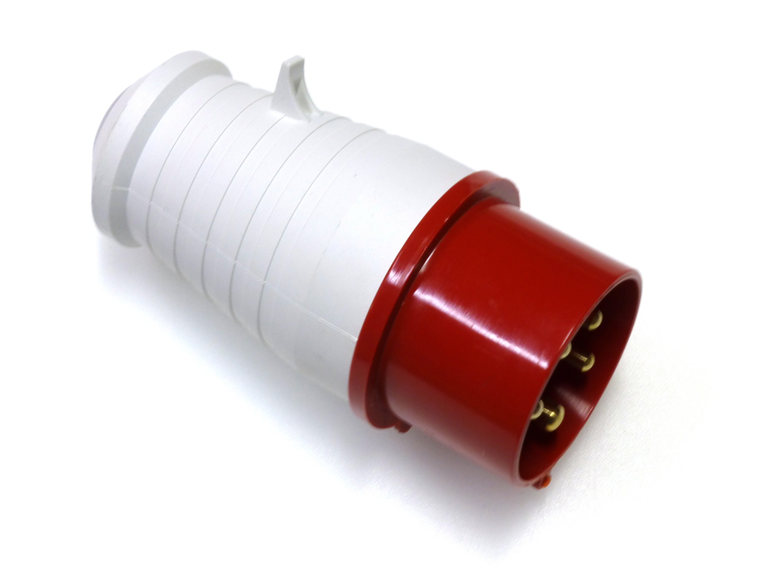 Knightsbridge IN0014 Industrial Connectors IP44 Plug 3P+N+E, 415 V, 415V 16A, Weiß/Rot