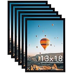 JCJMY 13x18 Picture Frame Set of 6 Black for Wall