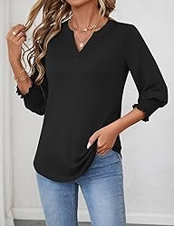 LOMON Business Casual Outfits for Women 3/4 Sleeve
