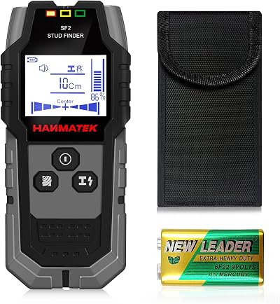 HANMATEK SF2 4 in 1 Stud Finder Wall Scanner Depth Tracker Wood Metal Cables