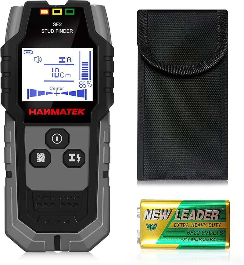 HANMATEK SF2 4 in 1 Stud Finder Wall Scanner Depth Tracker Wood Metal Cables