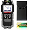 HANMATEK Stud Finder Wall Scanner Detector with Pro Smart Sensor, Audio Alarm and HD LCD Display, 5 in 1 Upgrade Wood Exact Mode Stud Finder Tool for The Center Edge of Metal, Studs, AC Wire,Pipe