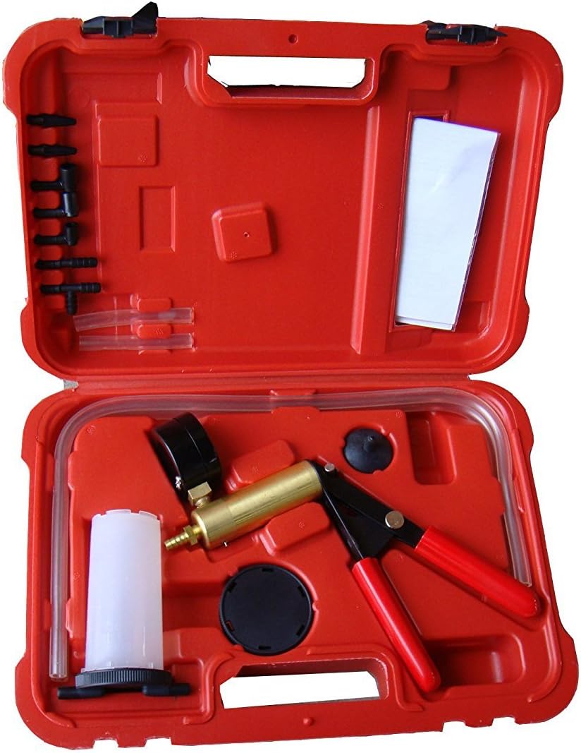 Hand Held Brake Bleeder Tester Set Bleed Kit Vacuum Pump Car Motorbike Bleeding