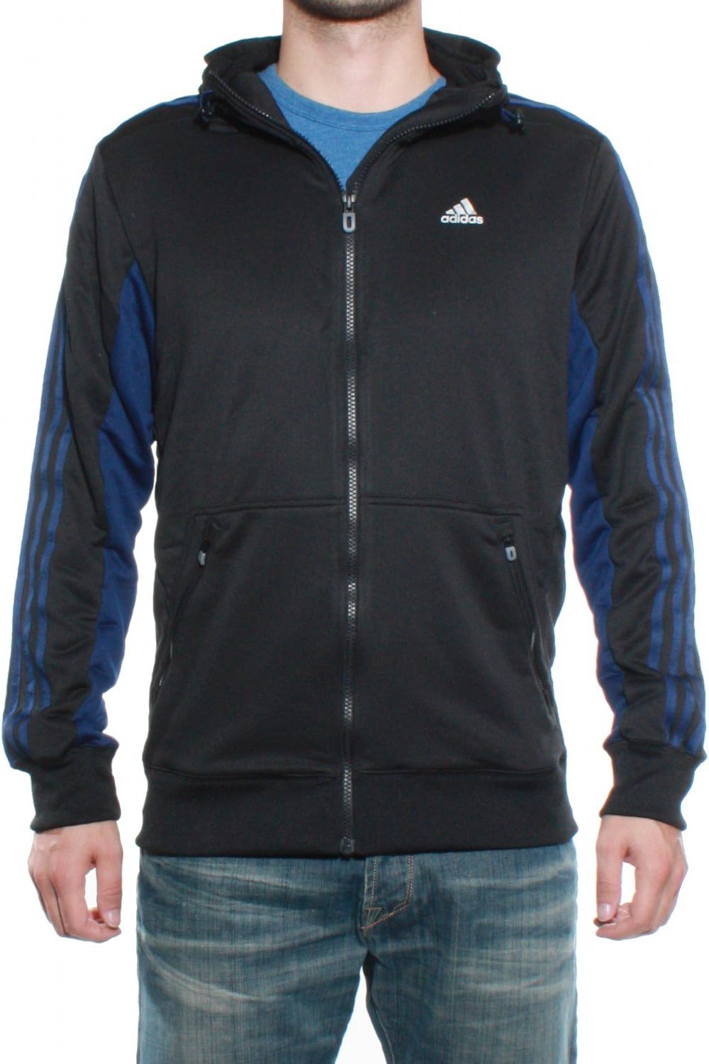 sueter adidas negro hombre