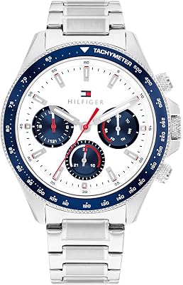 Chronograph für Herren Clark Kollektion mit silberfarbenem Edelstahlarmband - 1792238