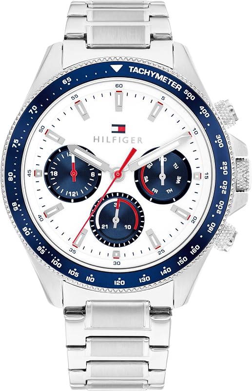 Chronograph für Herren Clark Kollektion mit silberfarbenem Edelstahlarmband - 1792238