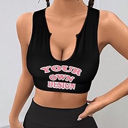Custom Bras for Women Personalized Crop Tops with