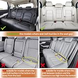 ZATOOTO Rear Car Seat Cover PU Leather Waterproof Back Seat Protector Black view 4