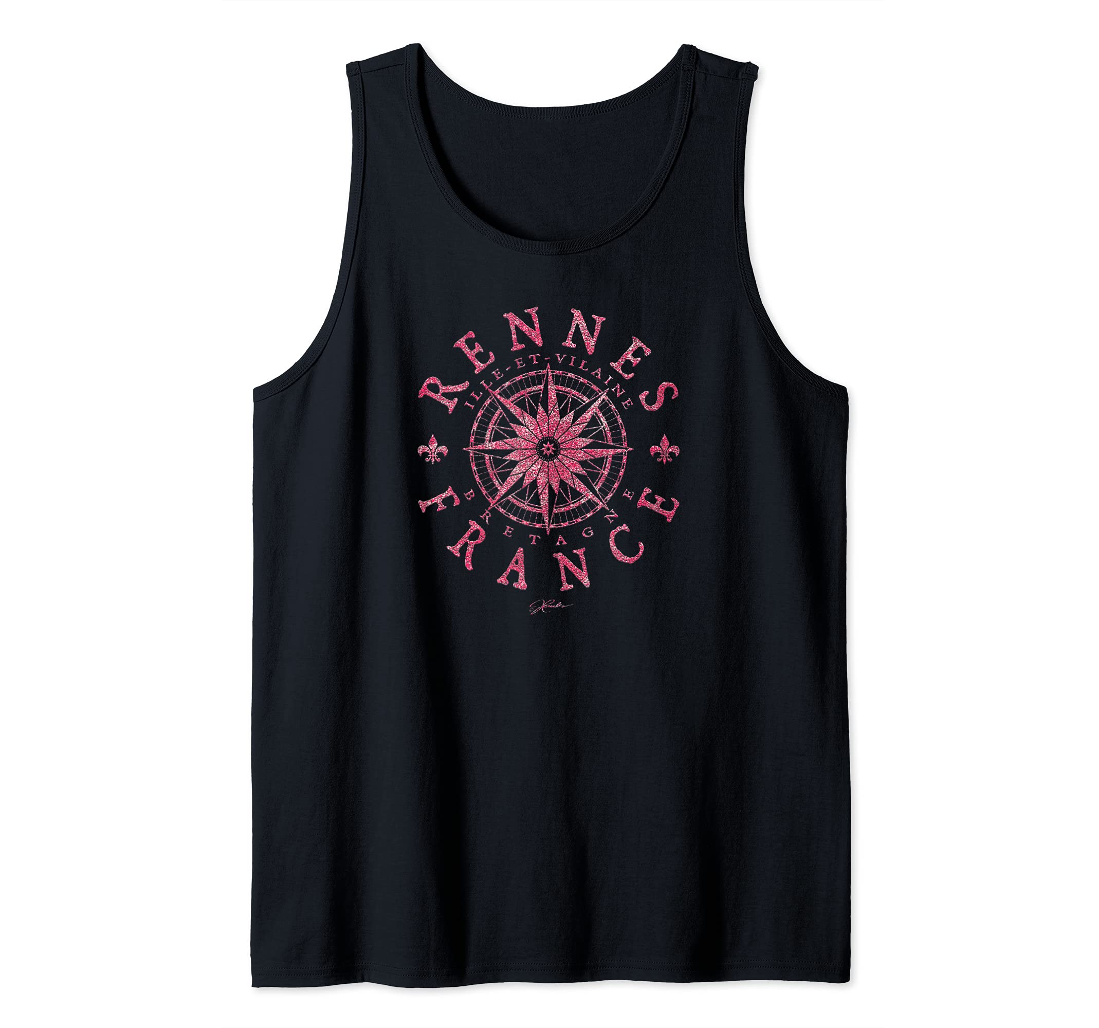 JCombs: Rennes, Brittany, France, Compass Rose Tank Top