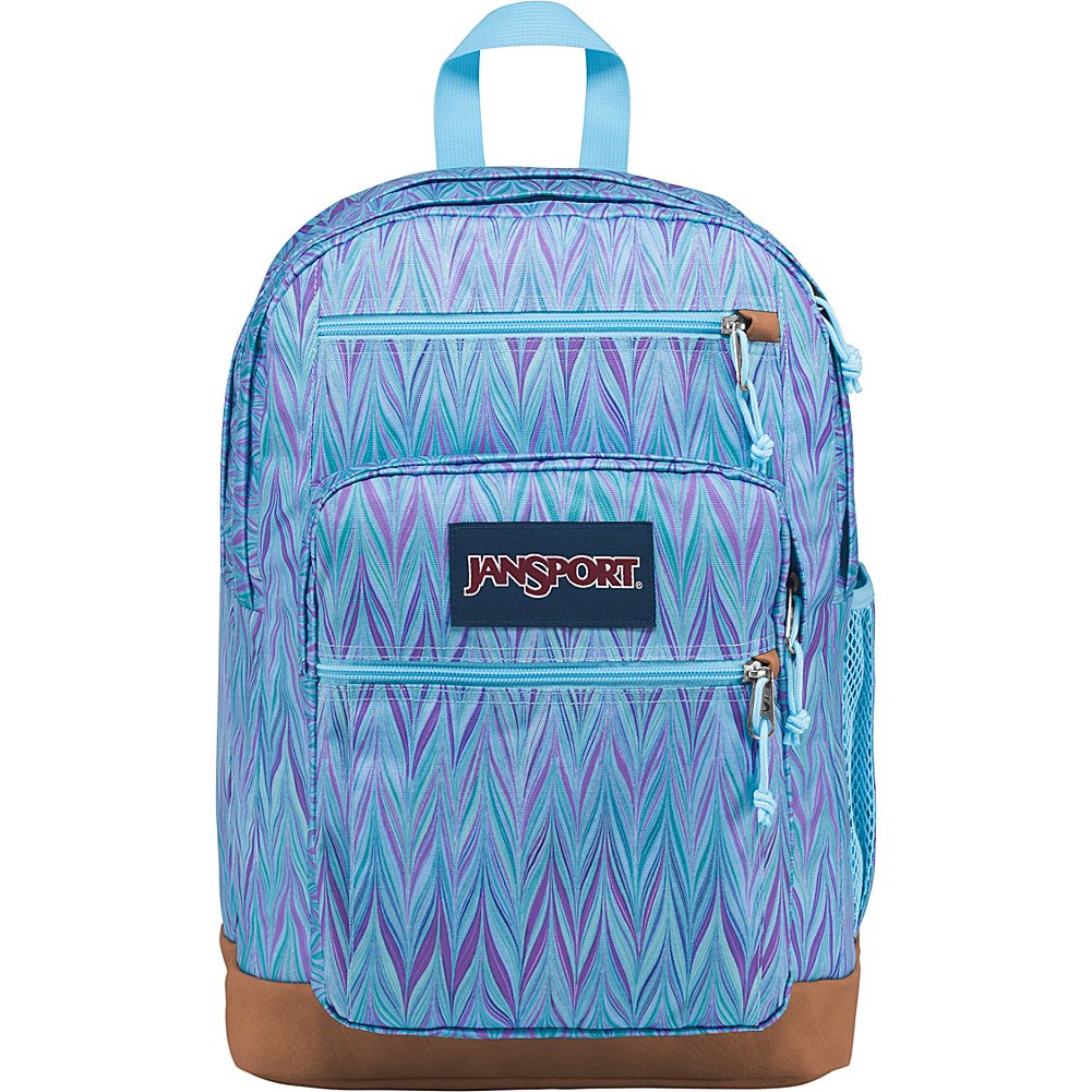 JanSport Cool Student Laptop Backpack Blue Marble Chevron Amazon.co