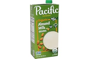Pacific Foods Original Organic Almond Milk, Plant Based Milk, 32 oz Carton