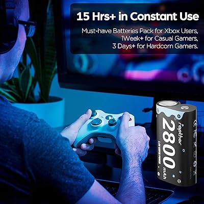 Buy Rapthor 2800mAh Xbox One Rechargeable Battery Pack 2.4V Ni-MH