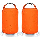 Desoto Waterproof Dry Bag 2 packs, 2L/5L/10L/20L/40L/70L Dry Sack Lightweight Portable, Dry Storage Bag to Keep Gear Dry Clean for Kayaking, Gym, Hiking, Swimming, Camping